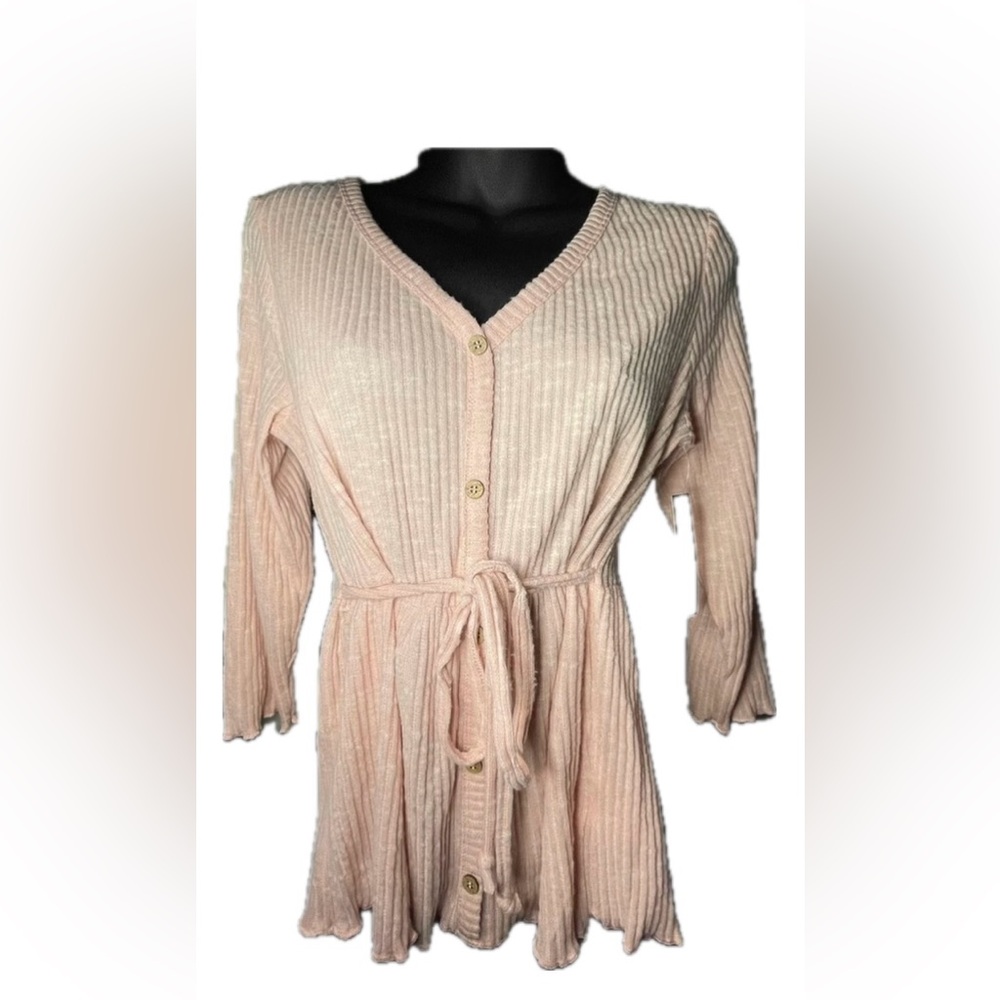 NEW JRS Pale Pink Sweater Top | Size LARGE